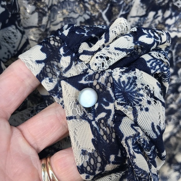 Vintage Kati at Laura Phillips Floral Midi Dress Size L - Picture 6 of 10